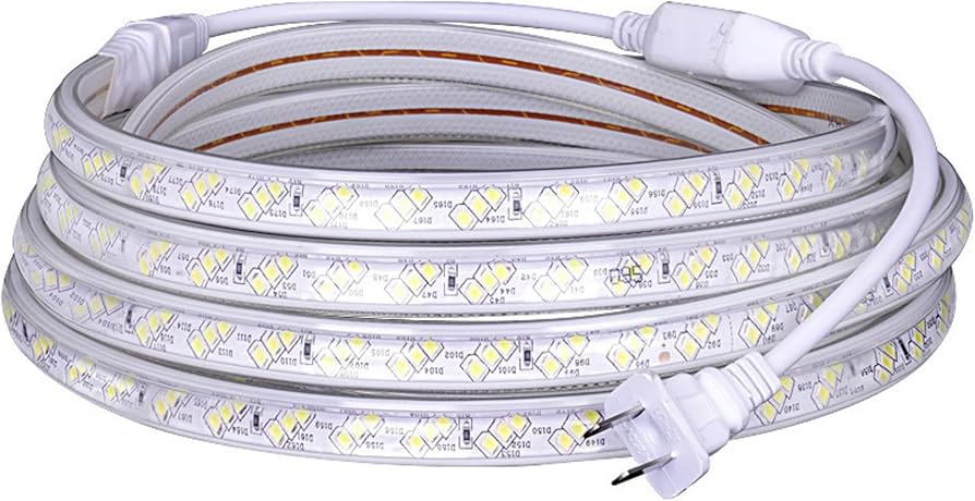 3 Meter LED Strip Light with Connector | Flexible Decorative Rope Light for Home, Bedroom, TV Backlight, Ceiling, Party & Festival Decoration (Warm White, 3 Meter)